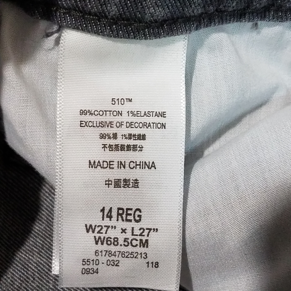 Girls Levi's 510 jeans Size 14 - Picture 3 of 6